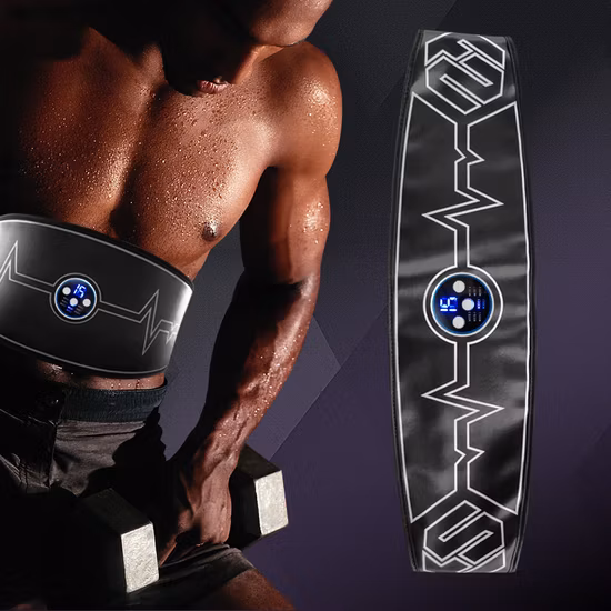 Muscle Stimulation Fitness Belt Abdominal Belt Muscle Electro Stimulator Rechargeable Abdominal Training Slimming Weight Loss Massage Belt Bl21685