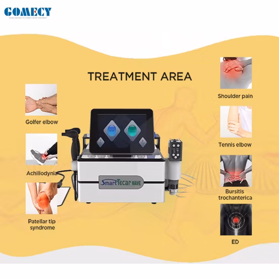 Best Selling Physical Therapy Smart Tecar Cet Ret Wave with Shock Wave and EMS Technology for Pain Relief, Male ED